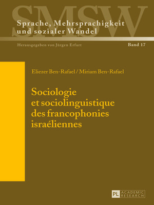 cover image of Sociologie et sociolinguistique des francophonies israéliennes